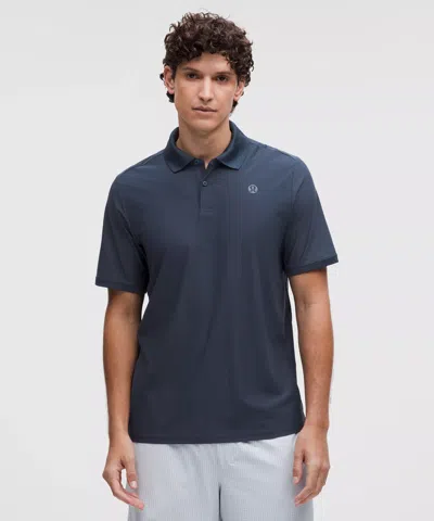 Lululemon Uv-protective Striped Mesh Tennis Polo Shirt