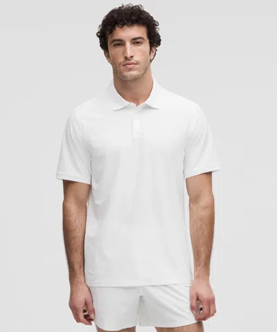 Lululemon Uv-protective Striped Mesh Tennis Polo Shirt