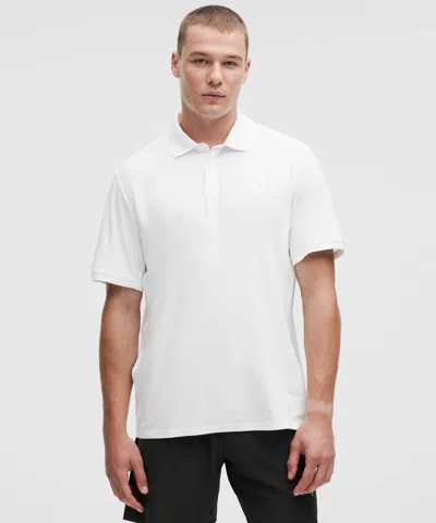 Lululemon Uv-protective Striped Mesh Tennis Polo Shirt