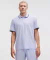 Lululemon Uv-protective Striped Mesh Tennis Polo Shirt