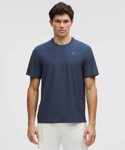 Lululemon Uv-protective Striped Mesh Tennis T-shirt