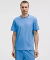Lululemon Uv-protective Striped Mesh Tennis T-shirt