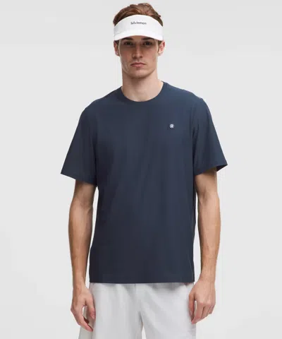 Lululemon Uv-protective Striped Mesh Tennis T-shirt