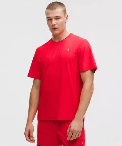 Lululemon Uv-protective Striped Mesh Tennis T-shirt