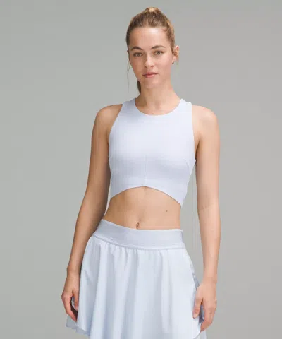Lululemon V-waist Cropped Tennis Tank Top In Blue
