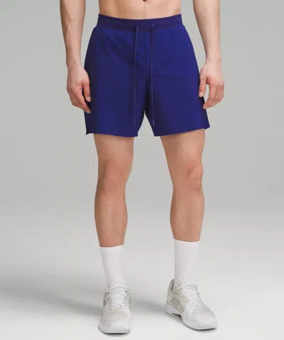 Lululemon Vented Tennis Shorts 6" Classic Fit In Blue