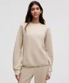 Lululemon Waffle-knit Crewneck Long-sleeve Shirt In Neutral