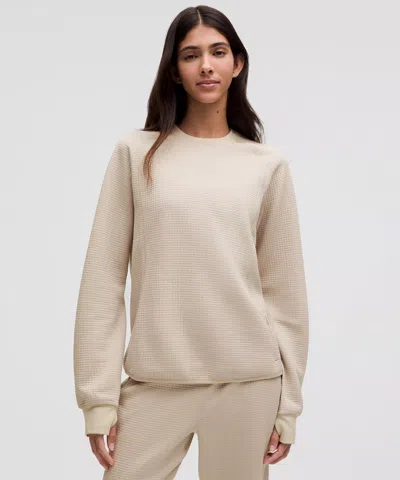 Lululemon Waffle-knit Crewneck Long-sleeve Shirt