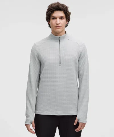 Lululemon Waffle-knit Half Zip In Neutral