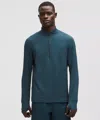 Lululemon Waffle-knit Half Zip In Green