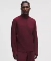 Lululemon Waffle-knit Half Zip In Red