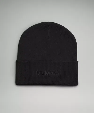 Lululemon Warm Revelation Beanie Wordmark In Black