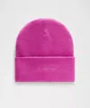 Lululemon Warm Revelation Beanie Wordmark In Pink
