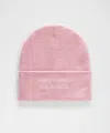 Lululemon Warm Revelation Beanie Wordmark In Pink