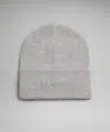 Lululemon Warm Revelation Beanie Wordmark In Gray