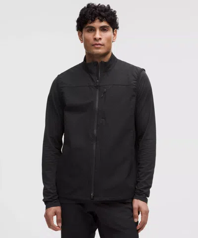 Lululemon Water-repellent Fleece Hiking Vest In Black
