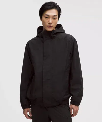 Lululemon Waterproof Cinch-hem Jacket In Black