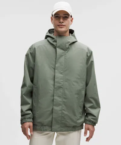 Lululemon Waterproof Cinch-hem Jacket In Green