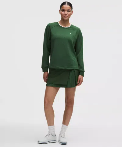 Lululemon Water-repellent Pleated High-rise Golf Skirt In Green