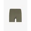 LULULEMON LULULEMON WOMEN'S ARMY GREEN ALIGN HIGH-RISE STRETCH-WOVEN SHORTS