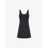 LULULEMON LULULEMON WOMEN'S BLACK ALIGN V-NECK STRETCH-WOVEN MINI DRESS