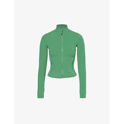 Lululemon Womens Cascadia Green Define Funnel-neck Stretch-woven Jacket
