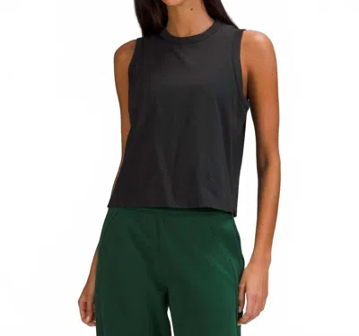 Lululemon Women's Classic Fit Cotton Blend Tank Top In Black