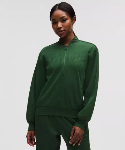 Lululemon Women's Engineered Knit Mesh Tennis Jacket In Green