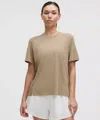 Lululemon Fast And Free Short-sleeve Shirt In Brown