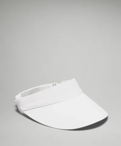 Lululemon Fast Paced Wide Band Running Visor In White