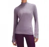 Lululemon Women's Its Rulu Run Half Zip Top In Purple In Purple