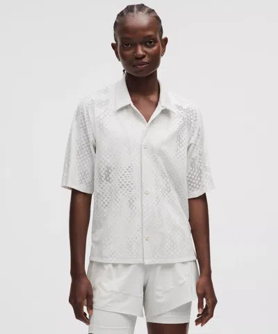 Lululemon Women's Jacquard-mesh Short-sleeve Shirt