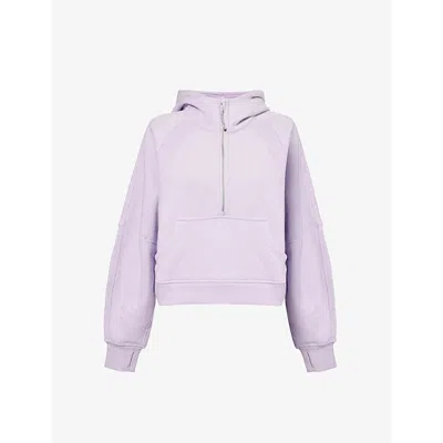 Lululemon Womens Lilac Ether Scuba Oversized-fit Cotton-blend Hoody In Lilac Ether