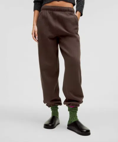 Lululemon Women's Scuba Mid Rise Oversized Jogger In Brown In Animal Print