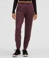 Lululemon Women's Soft Jersey Jogger In Heathered Garnet/heathered Red Merlot