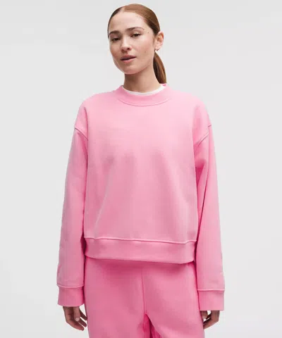 Lululemon Women's Steady State Superloft Crew In Pink