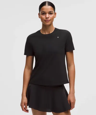 Lululemon Women's Ventilated Short-sleeve Tennis Shirt In Black