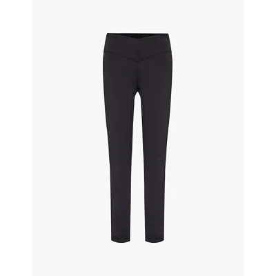 Lululemon Womens Black Align V-waist Cropped Stretch-jersey Leggings