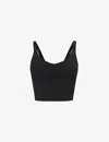 Lululemon Align Cropped Stretch-knit Top In Black