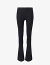 Lululemon Womens Black Align Flared-leg High-rise Stretch-woven Leggings In Black