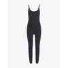 Lululemon Womens Align V-back Stretch-jersey Bodysuit Black In Black