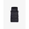 Lululemon Womens Wunder Puff Hooded Down-fill Ripstop Gilet Black In Black