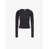Lululemon Womens  Swiftly Tech 2.0 Race Long-sleeve Stretch-knit Top In Black/black