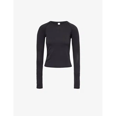 Lululemon Womens  Swiftly Tech 2.0 Race Long-sleeve Stretch-knit Top In Black/black