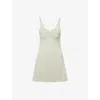 Lululemon Womens Fog Green Align™ Flared Stretch-woven Mini Dress
