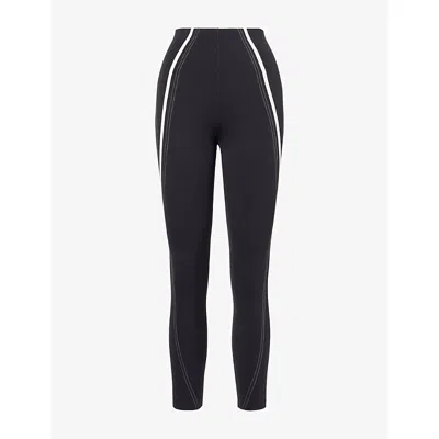 Lululemon Womens Glow Up™ Super-high-rise 25in Workout Leggings Black/light Ivory