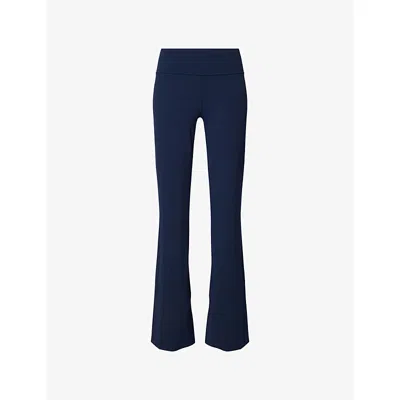 Lululemon Womens Groove Nulu Flared Stretch-woven Trousers True Navy