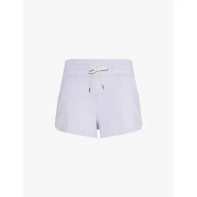 Lululemon Womens Halo Performance Drawstring Stretch-woven Shorts Lavender Mist Heather
