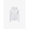 Lululemon Womens Heath Core Ultra L/grey Scuba Full-zip Cotton-jersey Hoody In Gray
