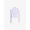 Lululemon Womens Define Nulu™ Cropped Stretch-woven Jacket Lavender Frost In Purple